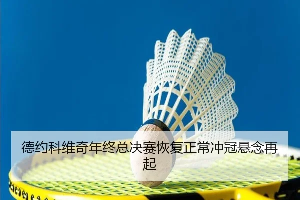 德约科维奇年终总决赛恢复正常冲冠悬念再起